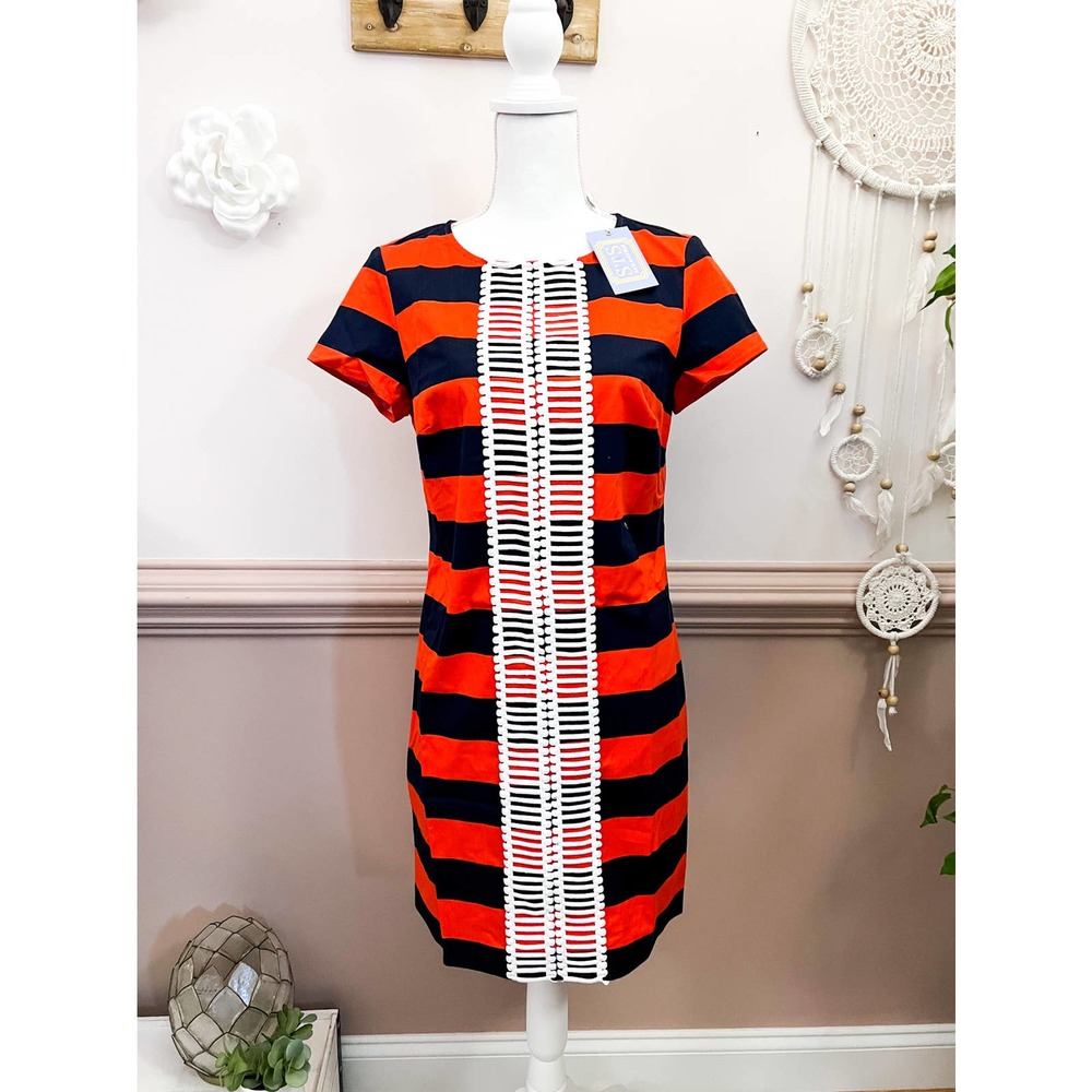 Sail to Sable Stripe Shift Dress NWT Sz Small